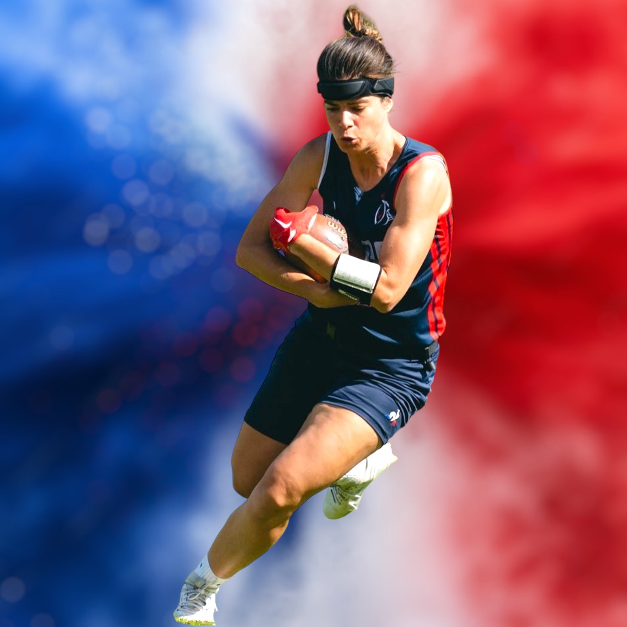 elisa_de_santis_headgear_flag_football_team_france__PID:b0f15d69-7c70-4e17-8f29-467d1571060c